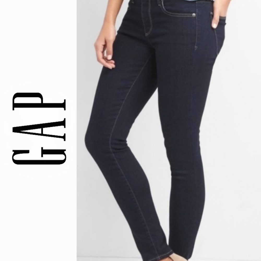 GAP GF Clean Dark Wash Skinny Jeans 25